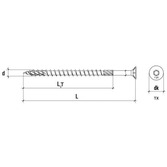 RECA Holzbauschraube - Senkkopf - verzinkt blau - 10 X 340/80 - TX40 - ETA-24/0273