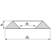 Podkladové podložky pro vruty do dřeva - YellWin500 - Ø10 - ETA 12/0373