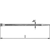 Kabelbinder - schwarz - UV-beständig - 500 X 7,5 mm (L x B)