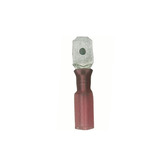 Flachsteckzunge mit Schrumpfschlauch 6,3 mm - rot - für Kabelquerschnitt 0,5 - 1,5 mm²
