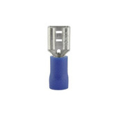 Flachsteckhülse 4,8 mm - blau - für Kabelquerschnitt 1,5 - 2,5 mm² - isoliert