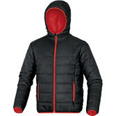 Zimní bunda s kapucí Doon černá/červená vel. M