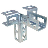 Recamo-ZS-Push-3D-Verbinder - Stahl - verzinkt - Typ 41 - links/rechts - 149 X 158