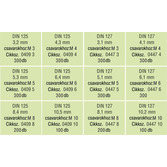 RECA szortiment - DIN 125A/127B - nemesacél - 3000 db-os