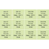 RECA szortiment - DIN 127B/6798A - rugóacél - horganyzott - 1200 db-os