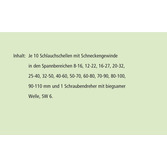 RECA Sortimentstafel - Schlauchschellen mit Schneckengewinde - DIN 3017-1 - Form A - W2 - 121-teilig