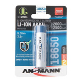 Akku Li-ion 18650 3.6V 2.600 mAh mit USB