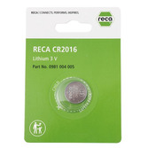 RECA Knopfzelle 3V CR 2016 ( DL2016, BR2016)