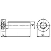 Zylinderschraube ISO 14580 - A2-70 - M4 X 30