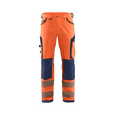 Hivis stretch trouser Orange/Marineblau D96