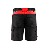 Industrie Shorts Stretch Schwarz/Rot C62