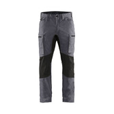 Service trousers with stretch panels Grey/Black C44