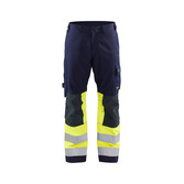 Multinorm Arbeitshose Marineblau/ High Vis Gelb C150