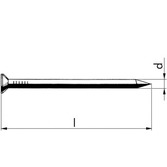Drahtstifte - blank - 50 X 150 - Paket 5,0kg