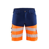 High Vis Shorts mit Stretch Marineblau/Orange C44