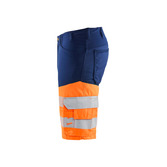 High Vis Shorts mit Stretch Marineblau/Orange C50