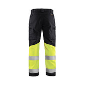 High Vis Arbeitshose mit Stretch Schwarz/Gelb C48