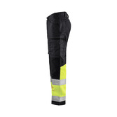 High Vis Arbeitshose mit Stretch Schwarz/Gelb C48