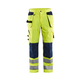 High Vis Arbeitshose mit Ventilationseffekt High Vis Gelb/Marineblau C46