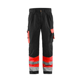 High Vis Arbeitshose High Vis Rot/Schwarz C46