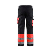 High Vis Arbeitshose High Vis Rot/Schwarz C46