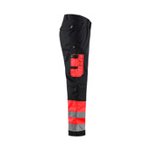 High Vis Arbeitshose High Vis Rot/Schwarz C46