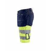 High Vis Shorts mit Stretch Marineblau/ High Vis Gelb C52