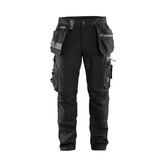 Craftsman trousers with stretch Schwarz C148