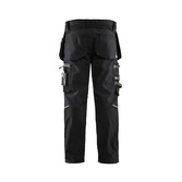 Craftsman trousers with stretch Schwarz C48