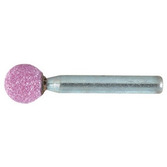 Kugelschleifstift Durchmesser 8 mm Schaft 6 mm Edelkorund rosa Korn 60
