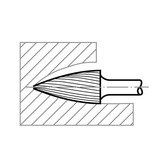 Frez trzpieniowy HSS Forma G 12x20x6