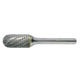 RECA Hartmetall-Frässtifte Kugelzylinderform kreuzverzahnt Durchmesser x Länge 10 x 20 mm mit 6 mm Schaft