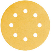 Klettscheibe Gold Durchmesser 150 mm 15-Loch P80 (PAK = 100 ST)