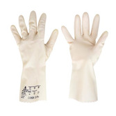 Handschuh Latex, Gelb, Gr. 7,5