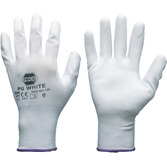 RECA montážní rukavice polyamidové bílé vel. 8
