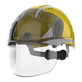 Ochranná helma JSP EVO®VISTASHIELD žlutá s reflexními pruhy