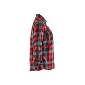 Damen Flanellhemd Rot/Schwarz XL