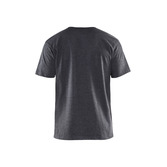 T-Shirt Schwarz Melange L