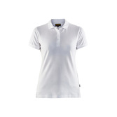 Damen Polo Shirt Weiß XXXL
