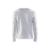 Langarm T-Shirt Weiß M