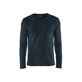 Langarm T-Shirt Dunkel Marineblau M