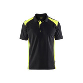 Polo Shirt Schwarz/Gelb XL
