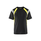 T-Shirt Schwarz/Gelb XS