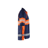 UV Polo Shirt High Vis Klasse 1 Marineblau/Orange XXL