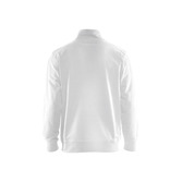 Sweater mit Half-Zip 2-farbig Weiß/Dunkelgrau XXXL