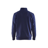 Sweater mit Half-Zip 2-farbig Marineblau/Kornblau M