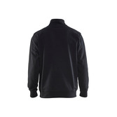 Sweater mit Half-Zip 2-farbig Schwarz/Gelb XXL