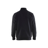 Sweater mit Half-Zip 2-farbig Schwarz/Gelb XL