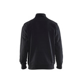 Sweater mit Half-Zip 2-farbig Schwarz/Rot 4XL