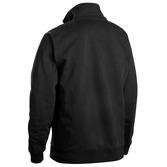 Sweater mit Half-Zip 2-farbig Schwarz/Grau 4XL